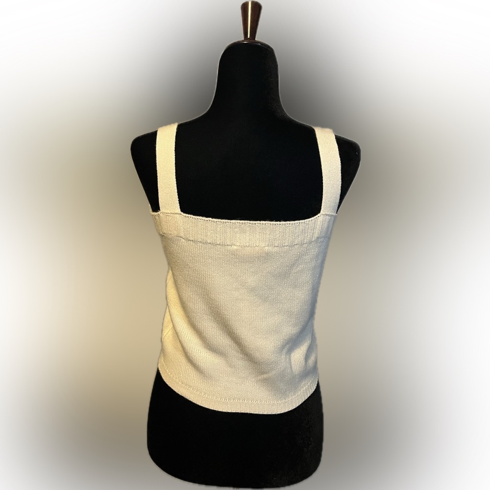 Sugar Lips Square-Neck Sweater Tank Top size M - Picture 3 of 14